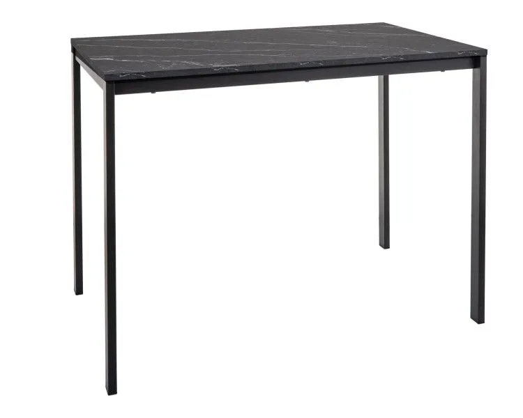 Stół MARIO 100x60 czarny marmur/czarny I sklep meblowy MIRAT. styl GLAMOUR