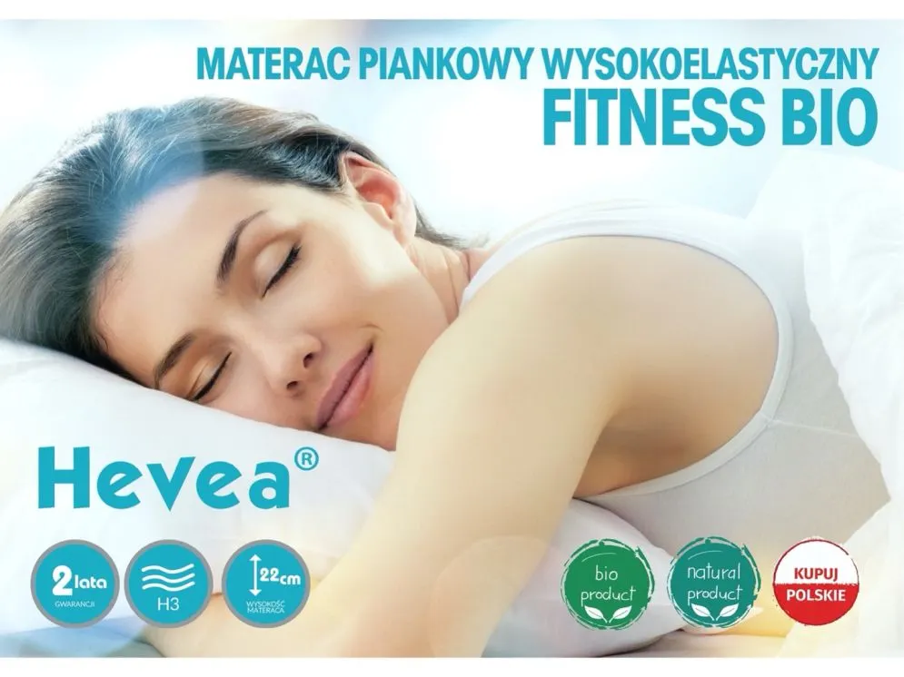 Materac piankowy FITNESS 90x200 średnio-twardy | MIRAT.