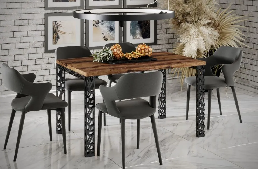 Stół rozkładany MATIO 80(170)x80 dąb monastery polskiej produkcji I sklep meblowy MIRAT. styl LOFT