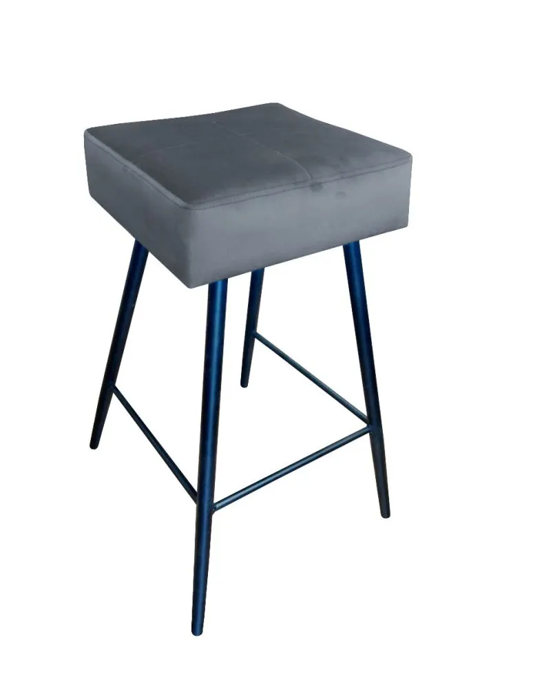 Hoker OLIMP BL VELVET ciemno szary w stylu loft | MIRAT. w stylu GLAMOUR, LOFT kolekcja