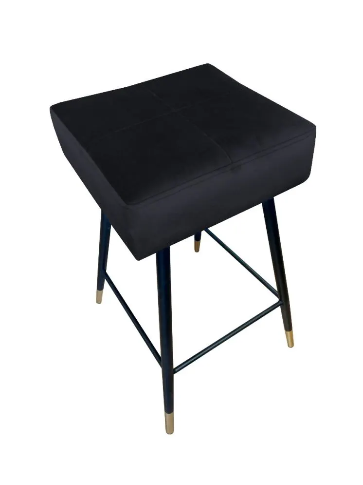 Hoker OLIMP VELVET GOLD czarny w stylu loft | MIRAT. w stylu GLAMOUR kolekcja