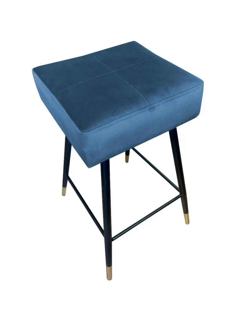 Hoker OLIMP VELVET GOLD ciemno niebieski barowy | MIRAT. w stylu GLAMOUR kolekcja