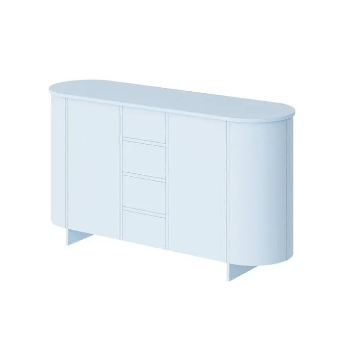 Komoda MEDUNO 163 2D4S niebieska I sklep meblowy MIRAT. styl PASTELE