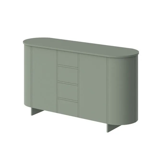 Komoda MEDUNO 163 2D4S zielona I sklep meblowy MIRAT. styl PASTELE