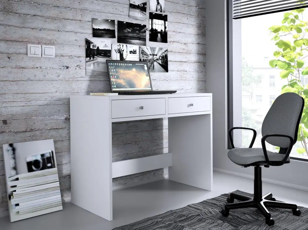 Biurko MARINA 2 biały mat z dwiema szufladami | MIRAT. w stylu kolekcja