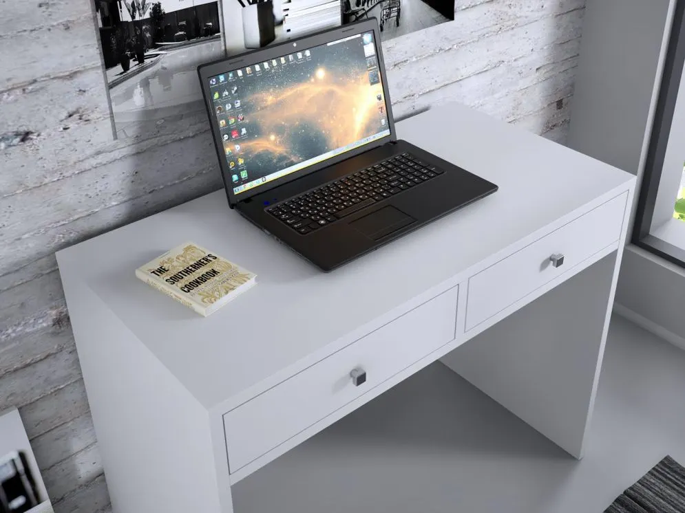 Biurko MARINA 2 biały mat z dwiema szufladami | MIRAT. w stylu kolekcja