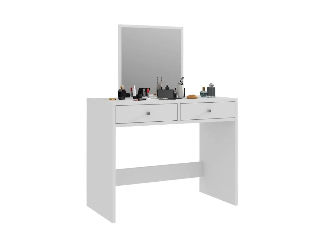 Toaletka PATRICIA biały mat do makijażu w stylu skandynawskim | MIRAT. w stylu SKANDYNAWSKI kolekcja