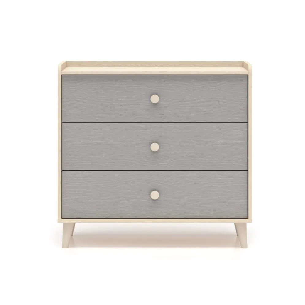 Komoda dziecięca MEVEL 06 szara I sklep meblowy MIRAT. styl PASTELE kolekcja MEVEL