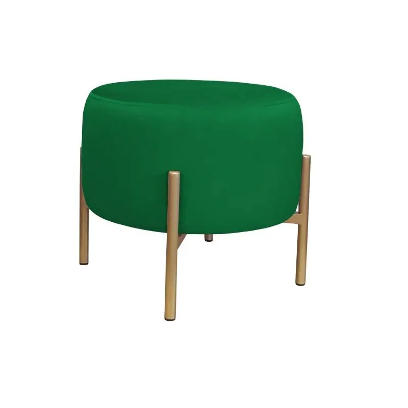 Pufa WILFRED MG VELVET bordowa/złota do salonu| MIRAT. styl GLAMOUR