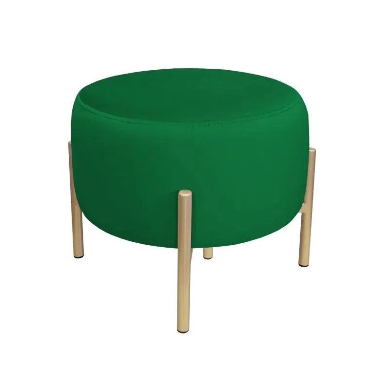 Pufa WILFRED MG VELVET bordowa/złota do salonu| MIRAT. styl GLAMOUR