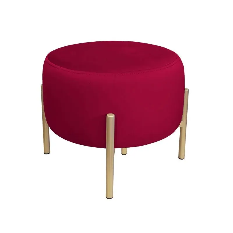 Pufa WILFRED MG VELVET bordowa/złota glamour| MIRAT. styl GLAMOUR