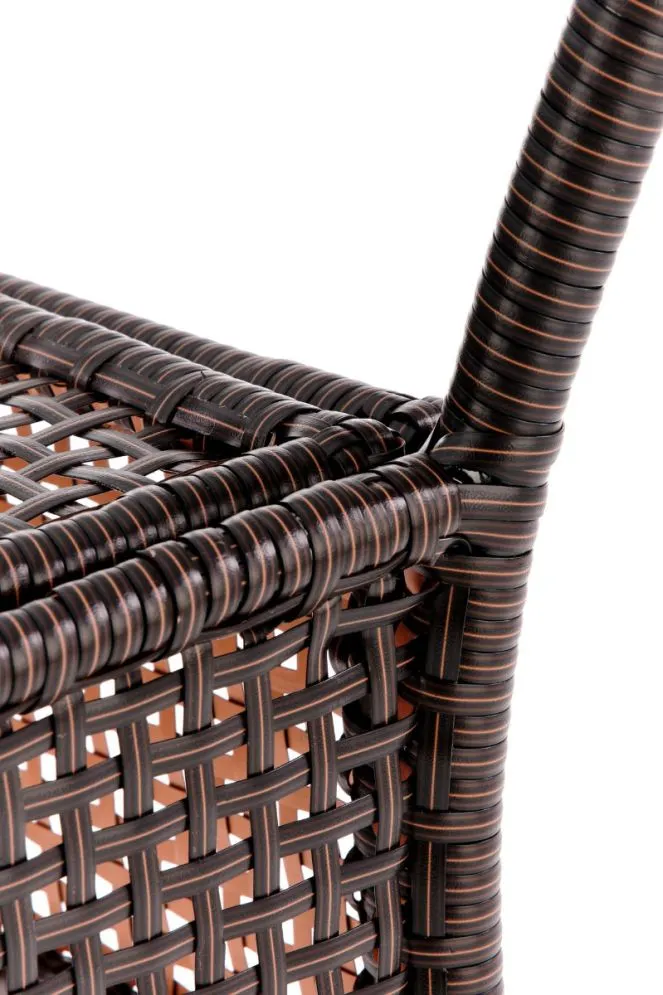 Stół MIDAS brązowy szklany do ogrodu | MIRAT.