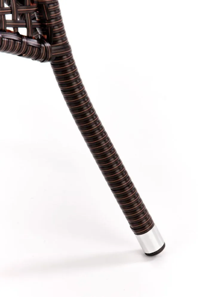 Stół MIDAS brązowy szklany do ogrodu | MIRAT.