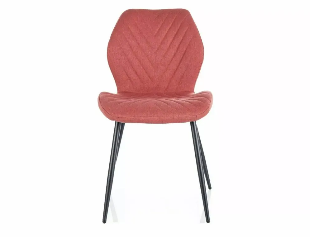 Krzesło tapicerowane MIKE NEA czerwone na metalowych nogach I sklep meblowy MIRAT. styl LOFT