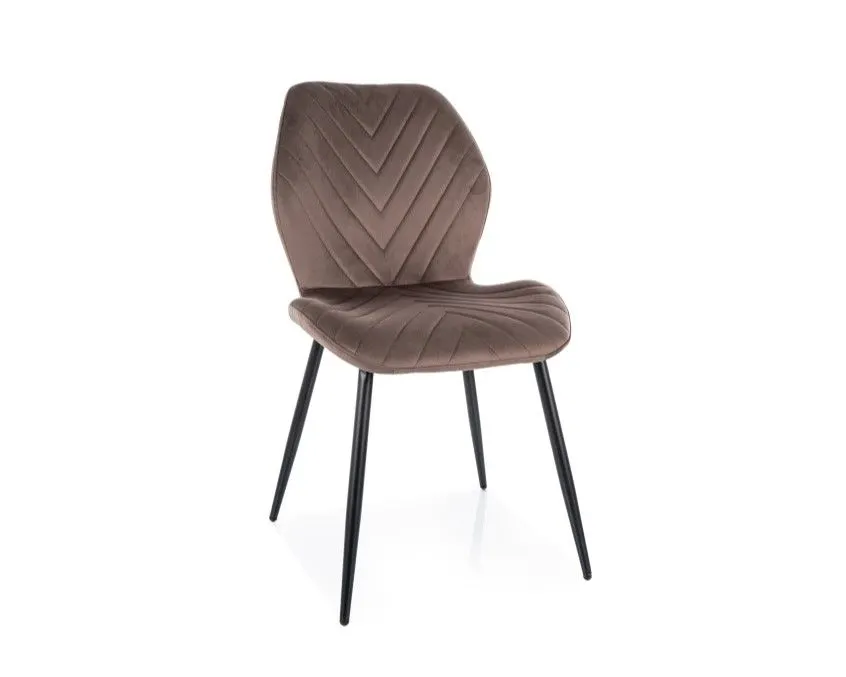 Krzesło MIKE VELVET cappuccino  I sklep meblowy MIRAT. styl GLAMOUR