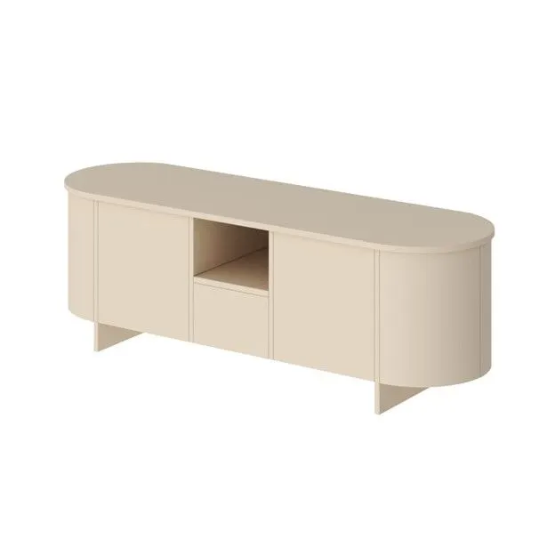 Szafka RTV MILETO 163 cappuccino I sklep meblowy MIRAT. styl PASTELE