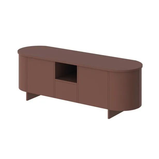 Szafka RTV MILETO 163 bordowa I sklep meblowy MIRAT. styl PASTELE