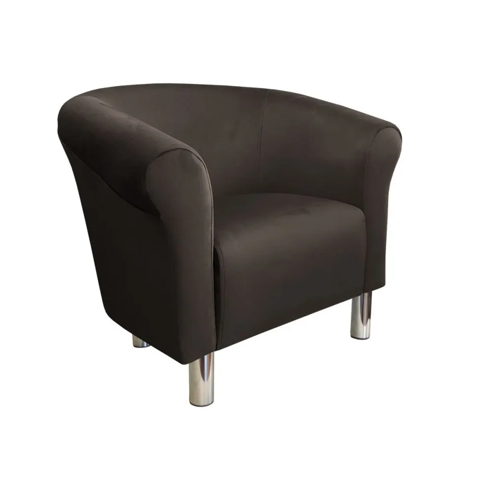 Fotel DRAWA 1 BL VELVET brązowy wypoczynkowy | MIRAT. w stylu GLAMOUR kolekcja