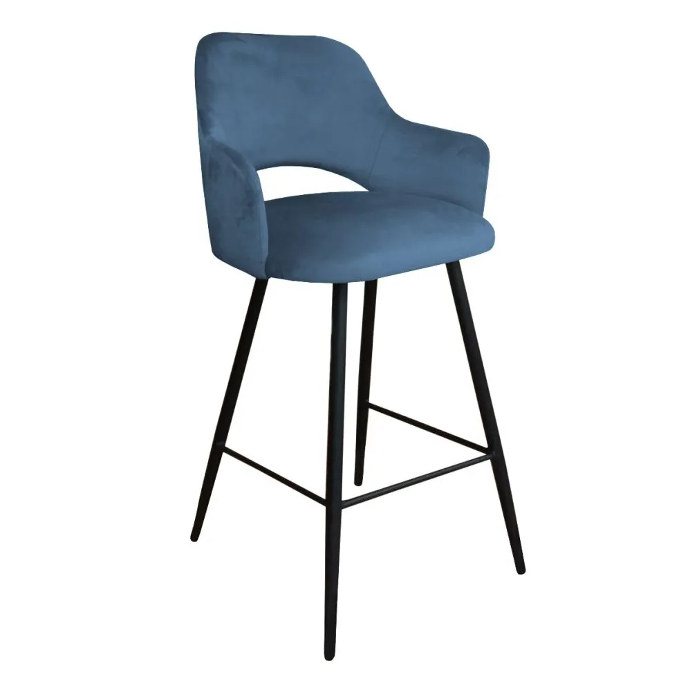 Hoker NAPO VELVET ciemno niebieski barowy | MIRAT. w stylu  kolekcja