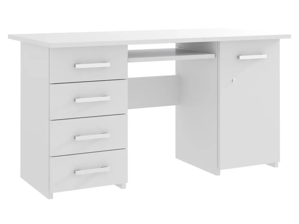 Biurko ELEONORA 2 biały mat duże z szerokim blatem do biura | MIRAT. w stylu  kolekcja