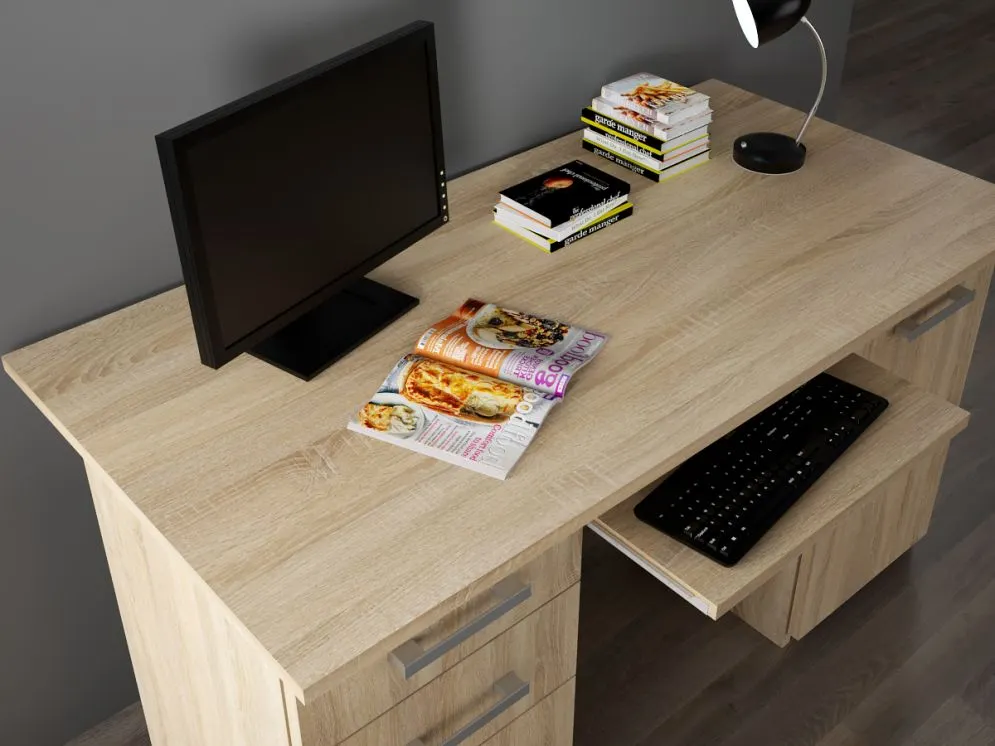 Biurko ELEONORA 2 dąb sonoma z dużym blatem | MIRAT. w stylu  kolekcja