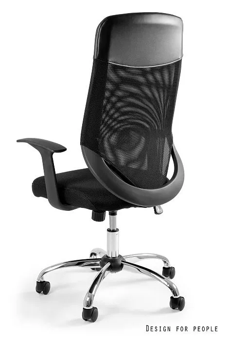 Fotel biurowy MOBI PLUS czarny z blokadą oparcia i podłokietnikami | MIRAT. w stylu  kolekcja