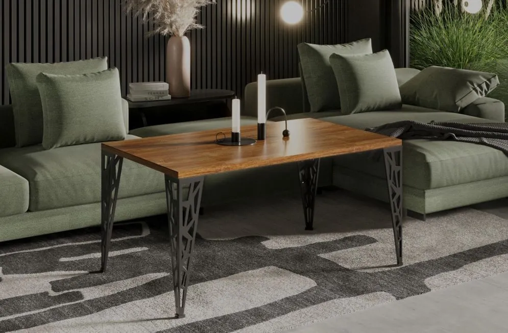 Ława MONZA 100x60 dąb stirling w stylu industrialnym I sklep meblowy MIRAT. styl LOFT