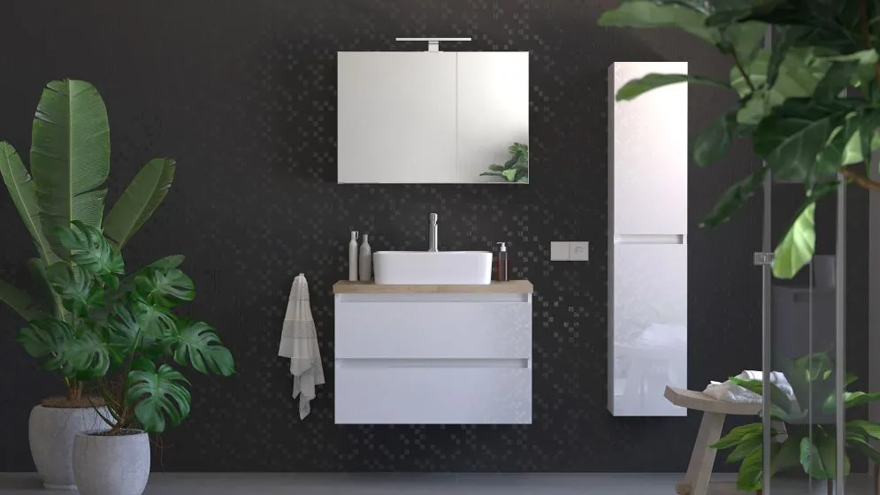 Lampka LED JOY 30 cm chrom nad lustro lub szafkę | MIRAT