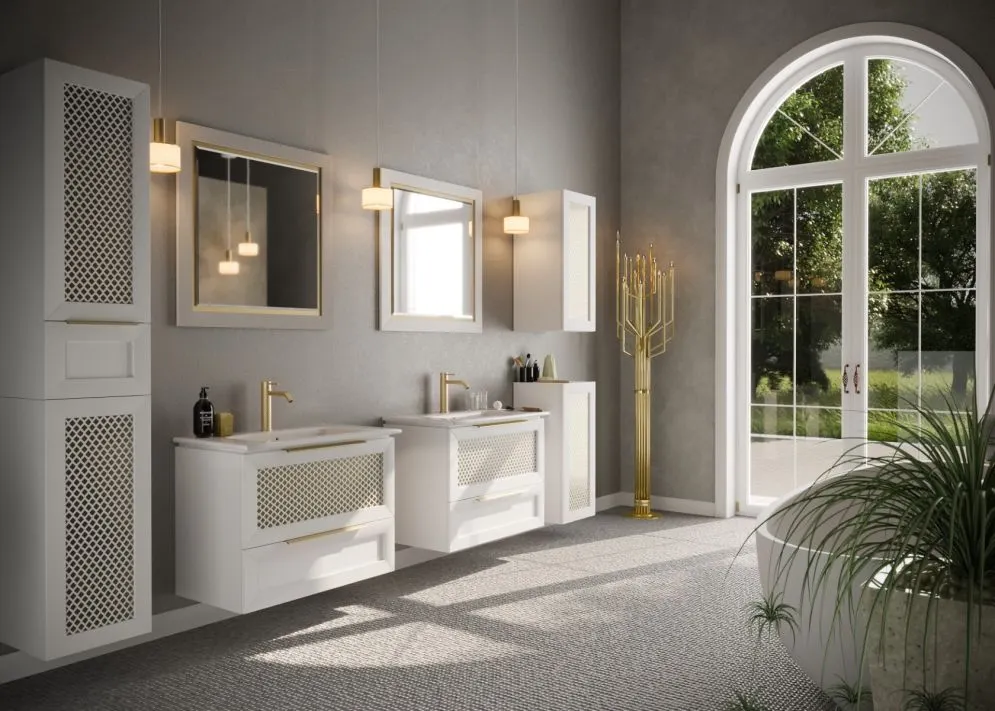 Lustro łazienkowe CHIC 60x80 cm glamour | MIRAT kolekcja CHIC