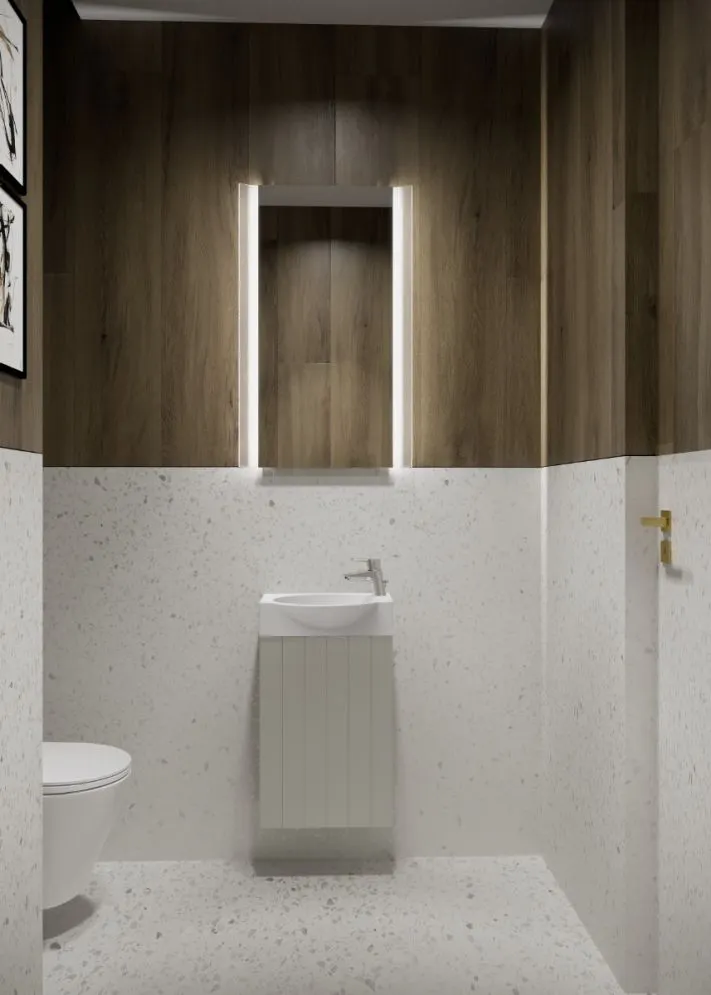 Lustro łazienkowe LED AURA 55x90 cm z regulowanym podświetleniem | MIRAT