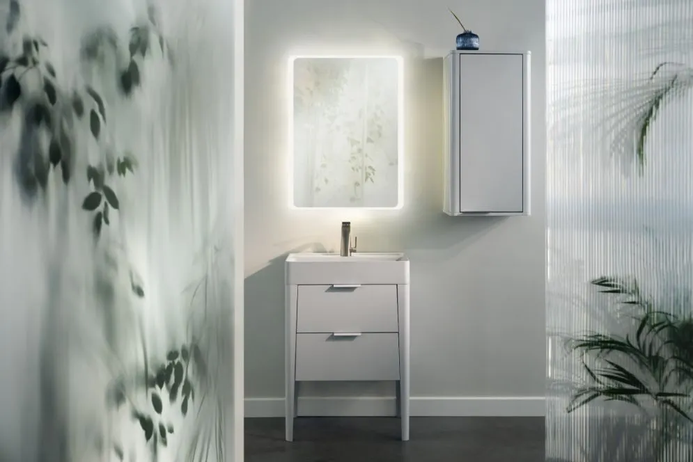 Lustro łazienkowe VIBE 60x80 cm LED z matą grzewczą Anti-Fog | MIRAT  kolekcja VIBE