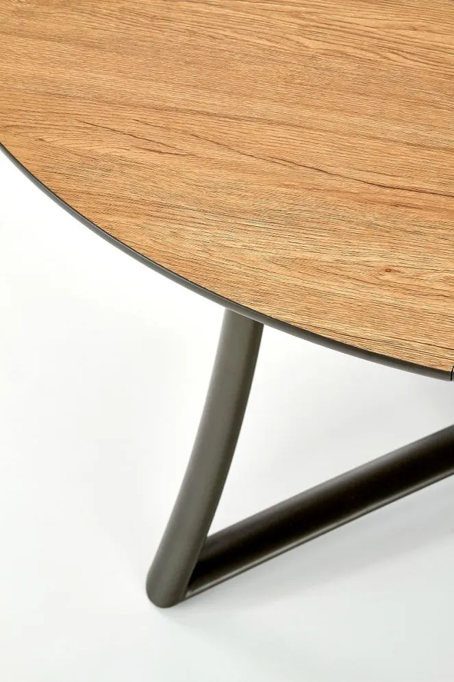 Stół rozkładany MORETTI dąb złoty/antracyt | MIRAT. styl LOFT