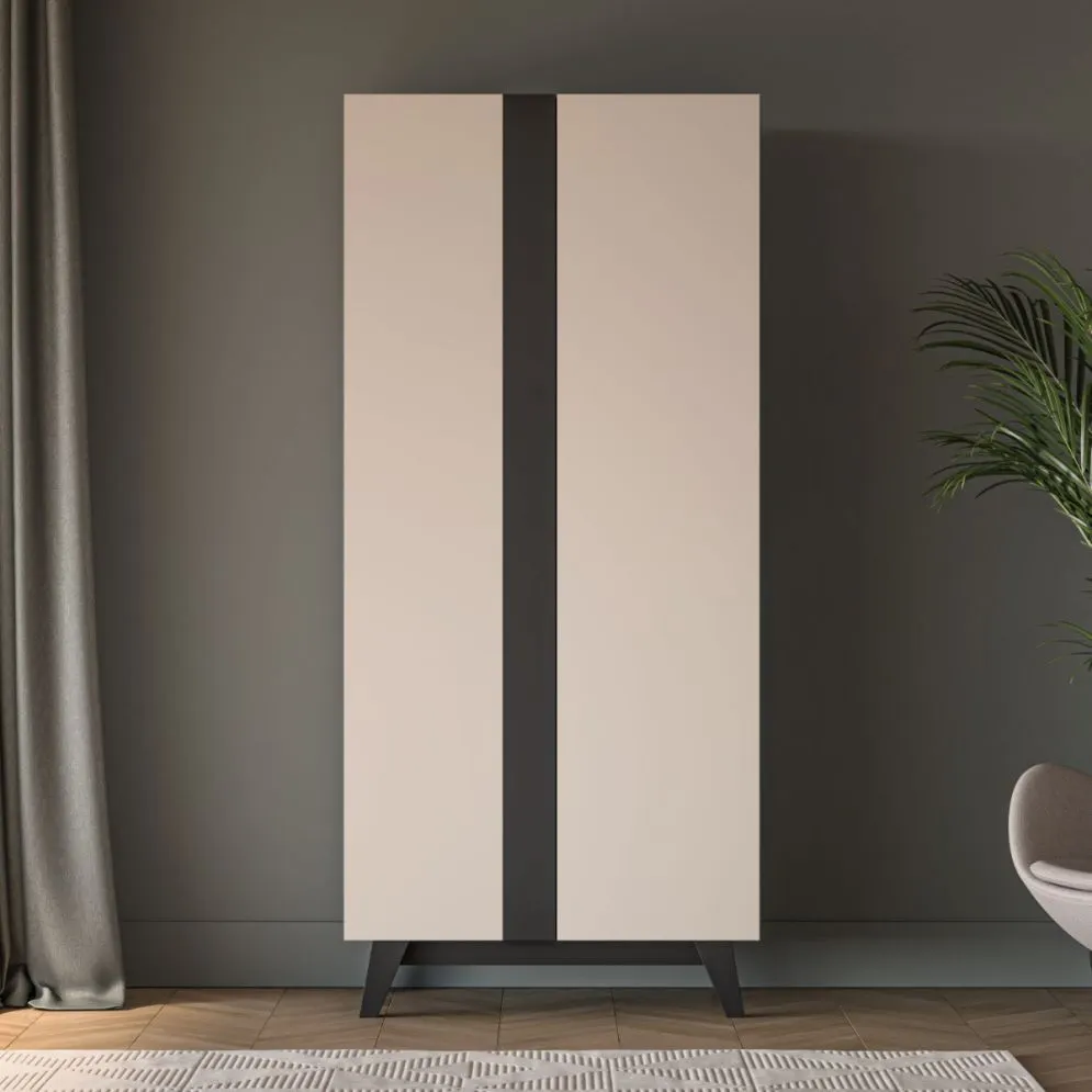 Szafa FRESHION 2D kaszmirowa/czarna I sklep meblowy MIRAT.  kolekcja FRESHION