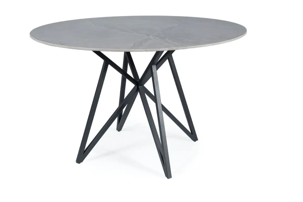 Stół okrągły MURANO fi120 szary/czarny I sklep meblowy MIRAT. styl LOFT