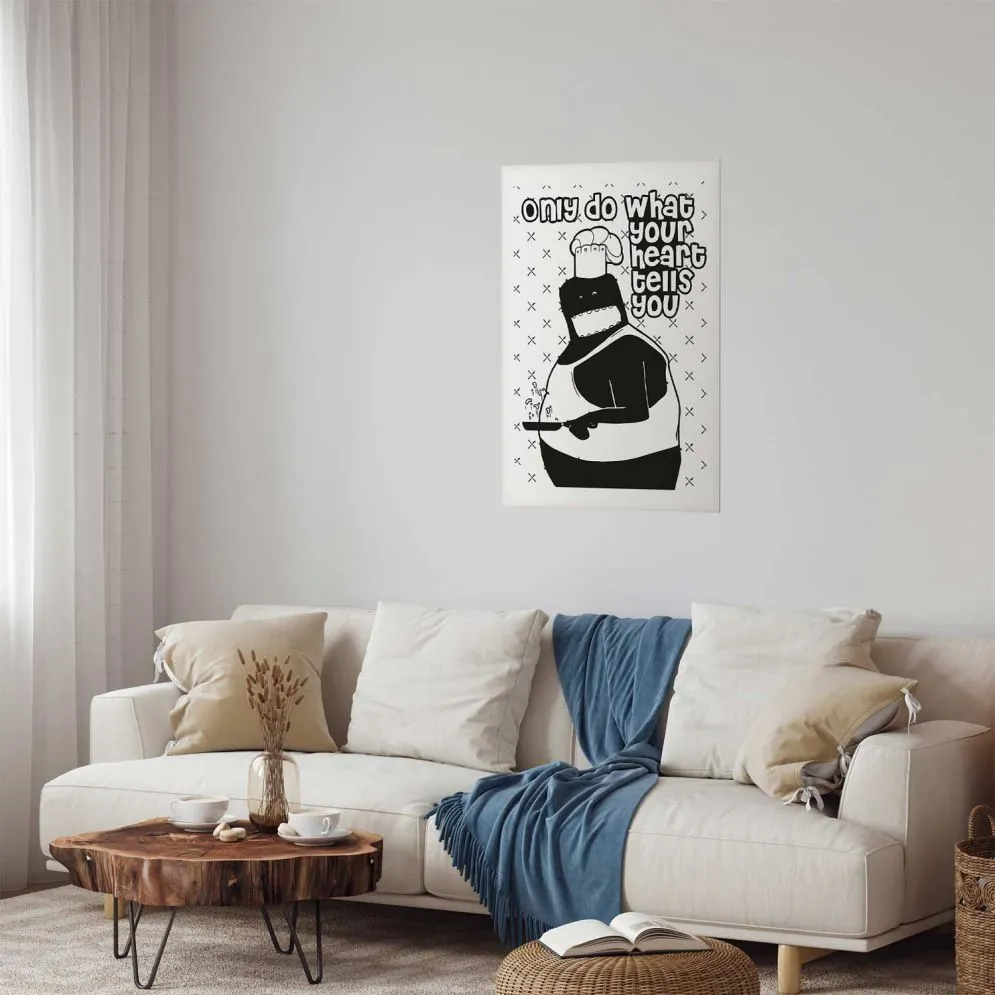 Plakat Motto 21x30 cm bez ramy z marginesem | MIRAT.