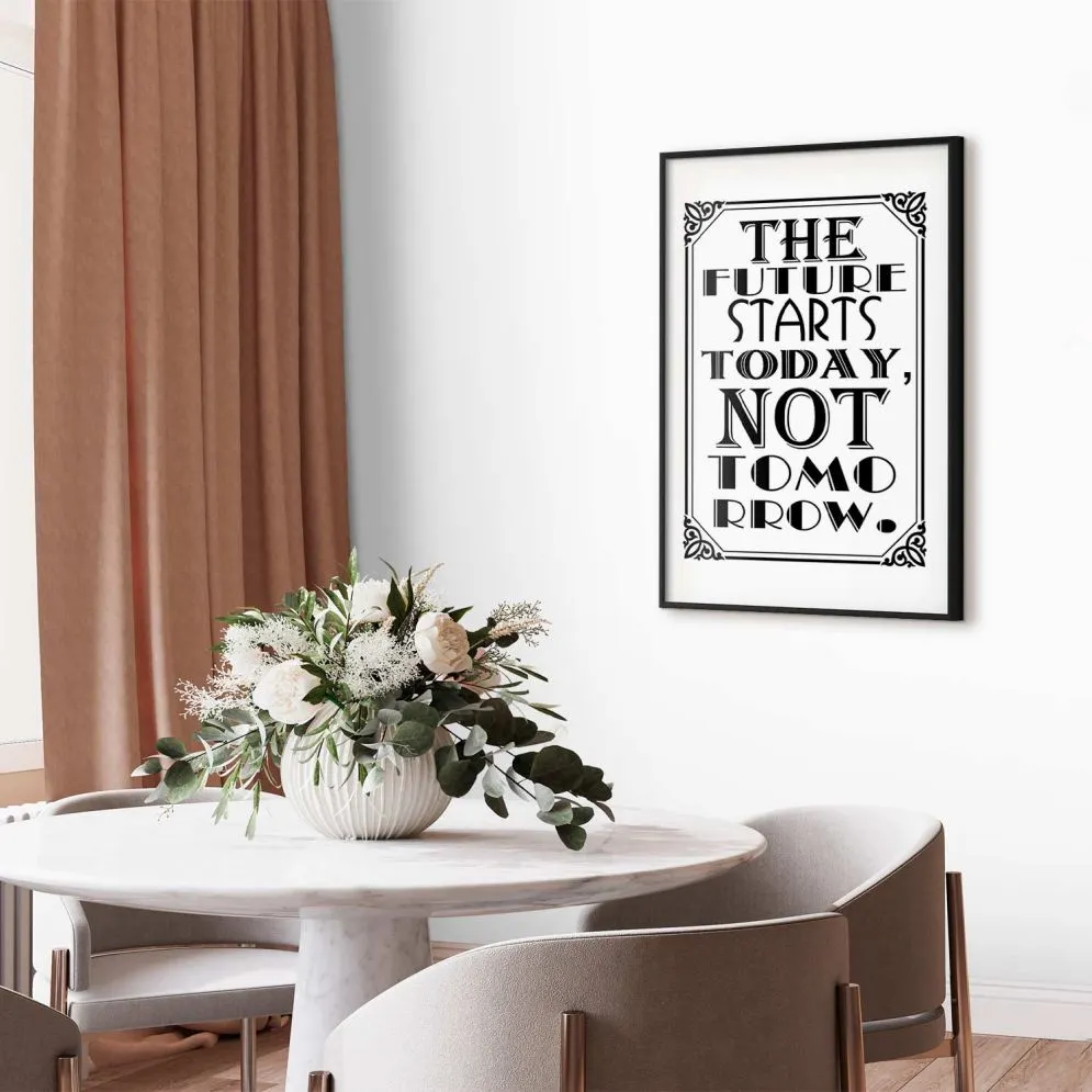 Plakat Future 21x30 cm z ramą czarną bez marginesu | MIRAT.