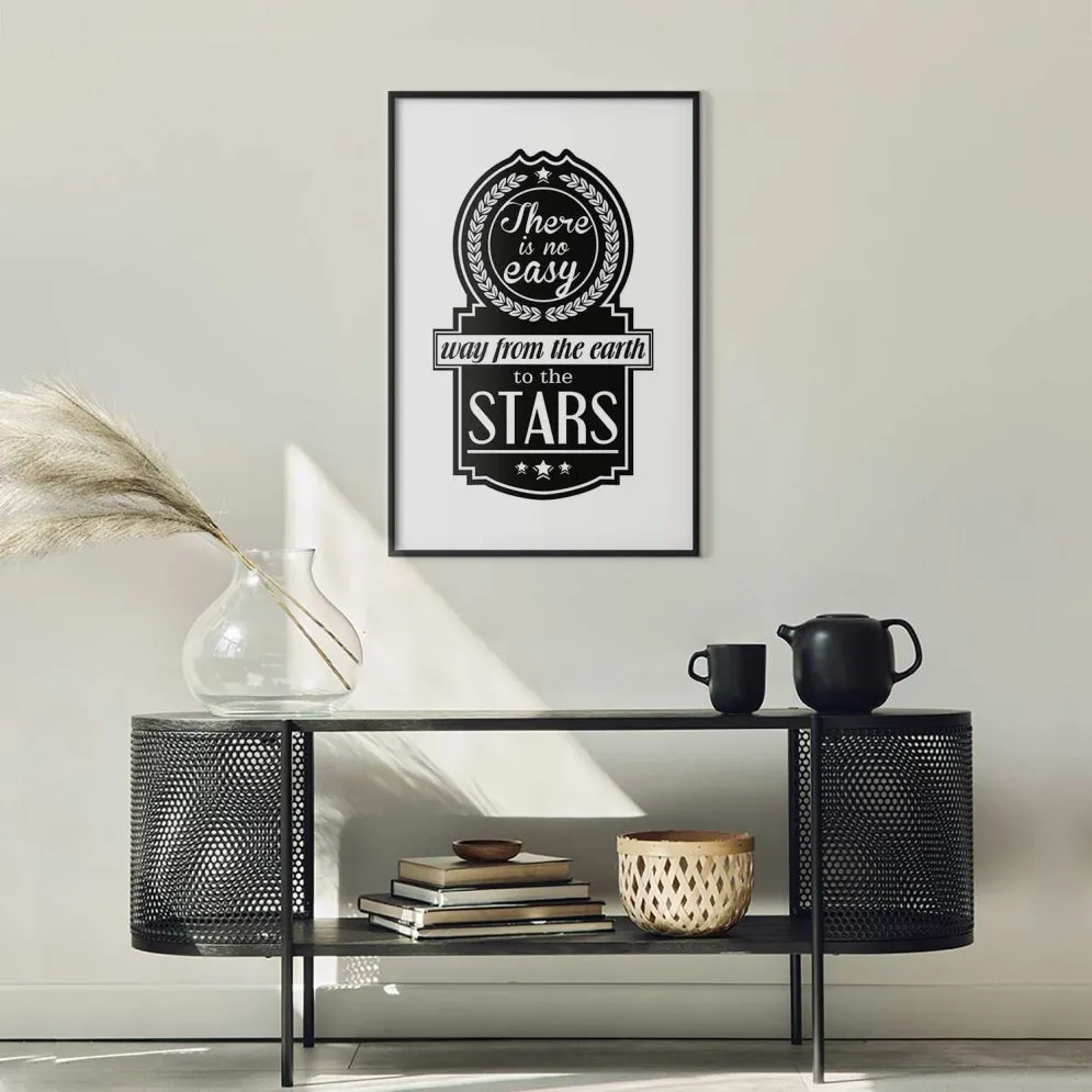 Plakat Big lesson 40x60 cm z ramą czarną z marginesem | MIRAT.