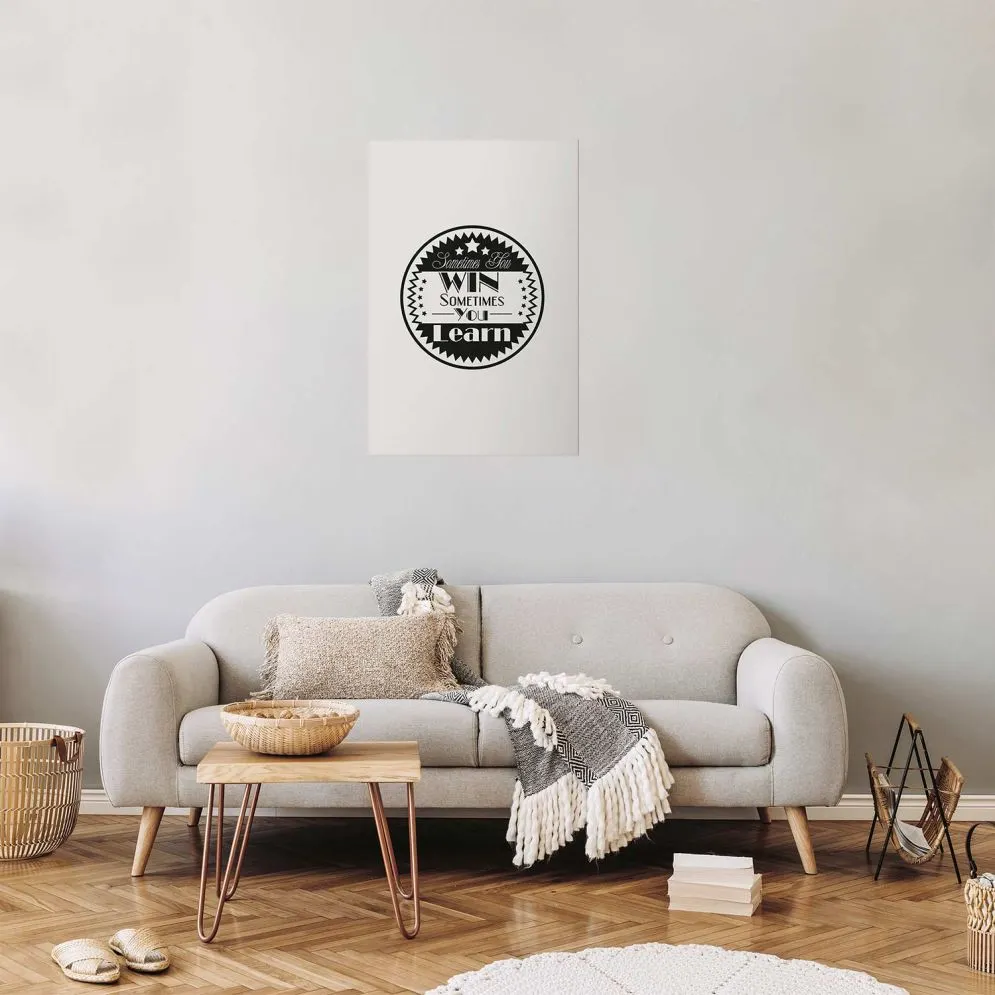 Plakat Sometimes 40x60 cm bez ramy z marginesem | MIRAT.