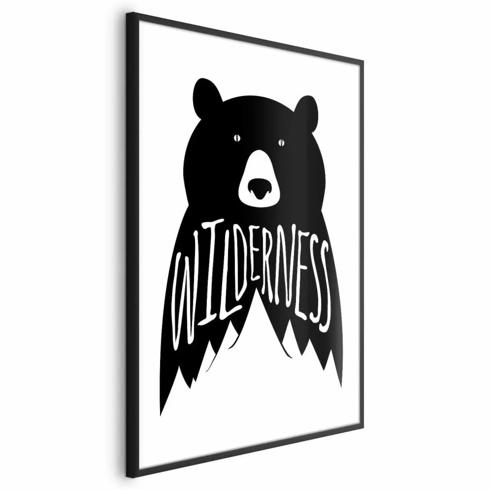 Plakat Wilderness 21x30 cm z ramą czarną bez marginesu | MIRAT.