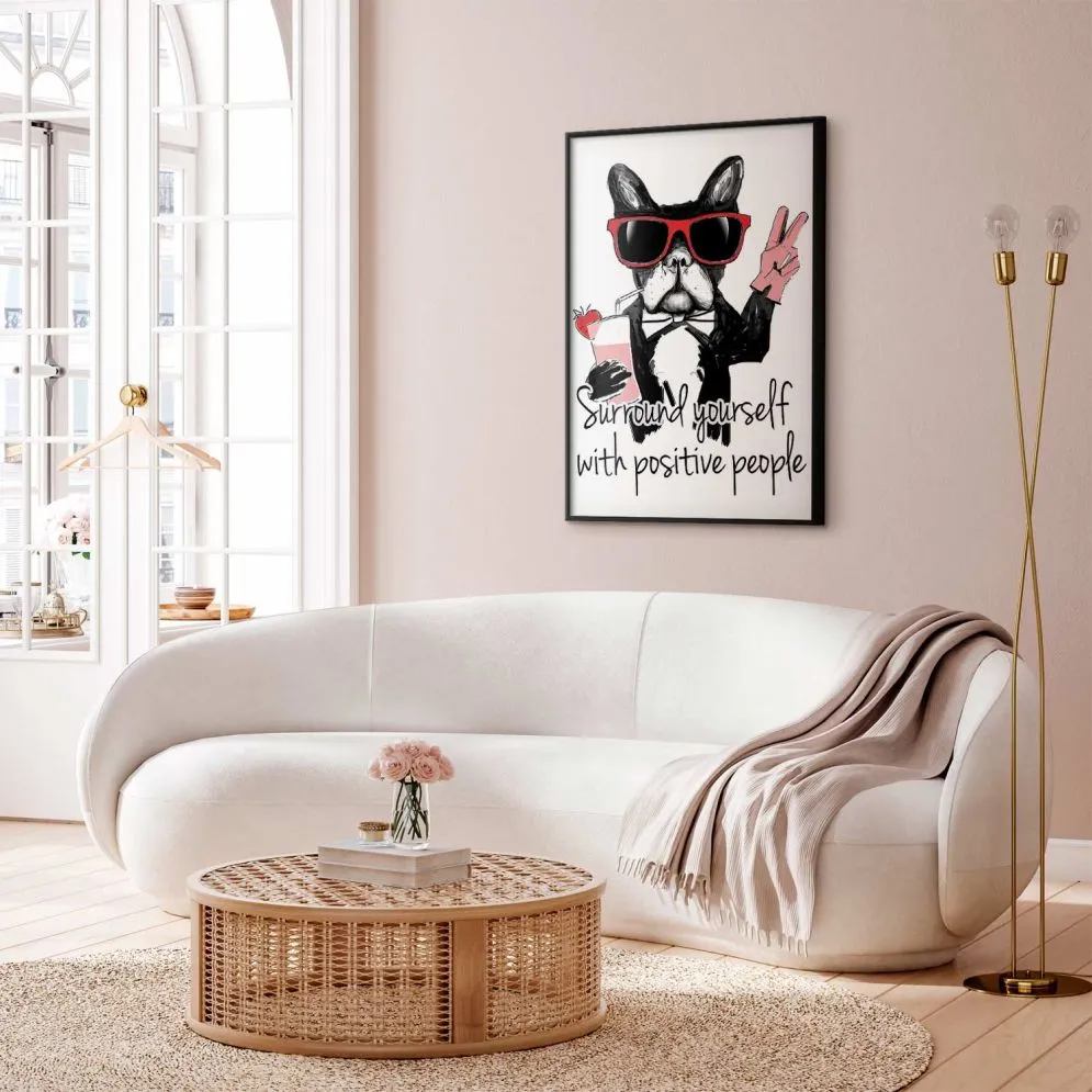 Plakat Advice 40x60 cm z ramą czarną bez marginesu | MIRAT.