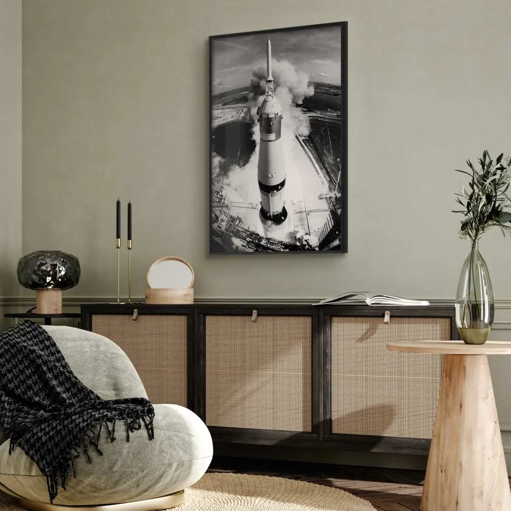 Plakat Kosmiczna prędkość 60x90 cm z ramą czarną bez marginesu | MIRAT.