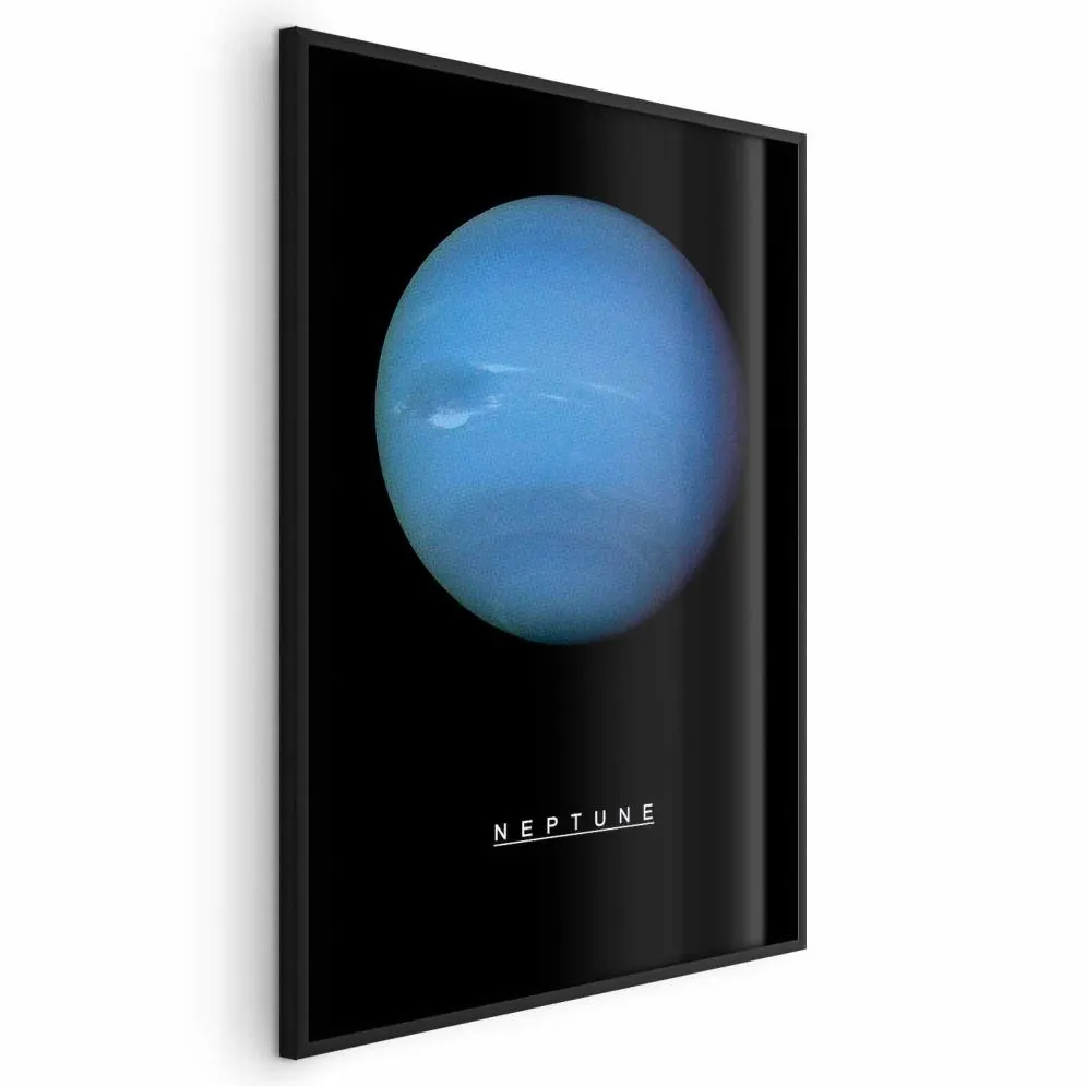 Plakat Neptun 60x90 cm z ramą czarną bez marginesu | MIRAT.