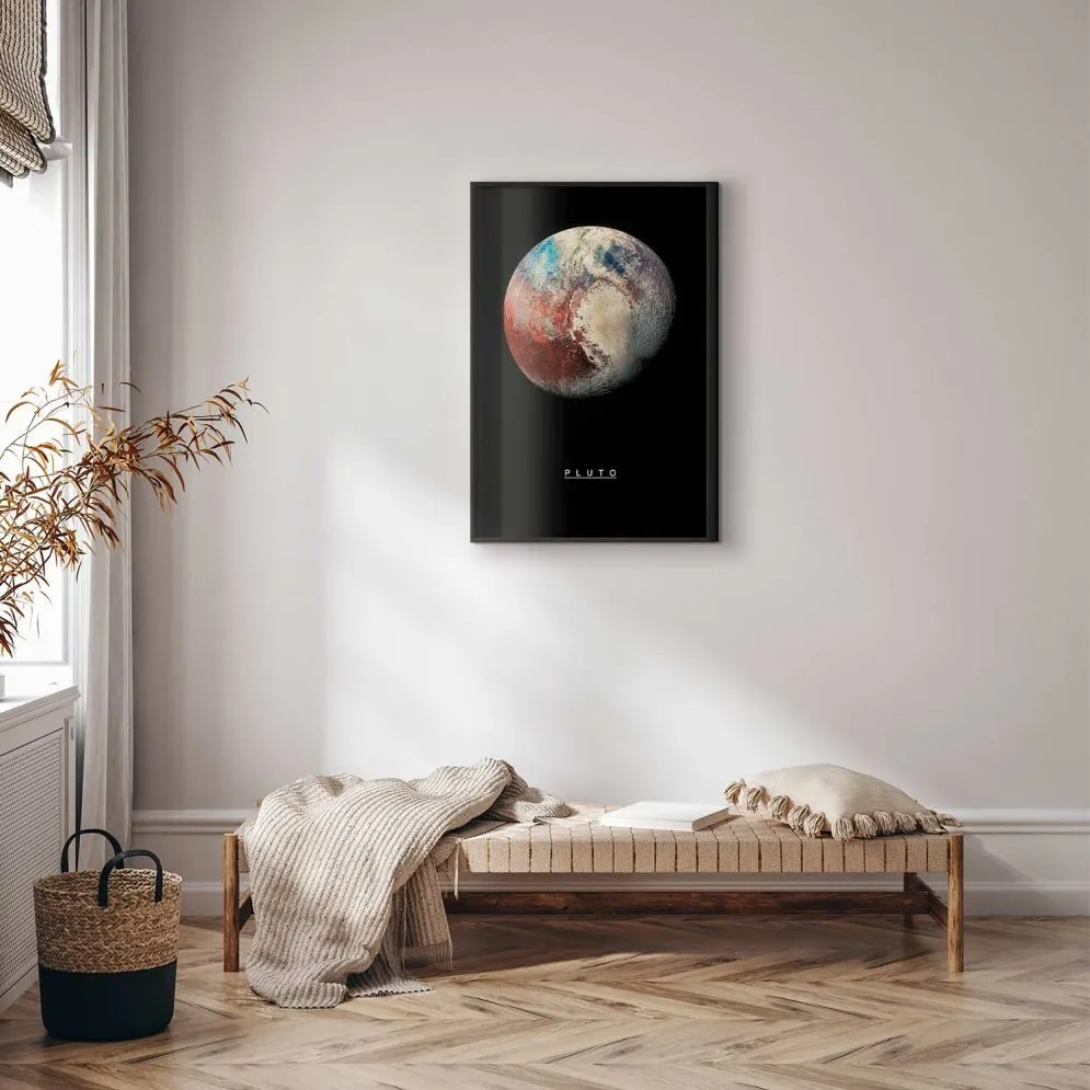 Plakat Pluton 21x30 cm z ramą czarną bez marginesu | MIRAT.