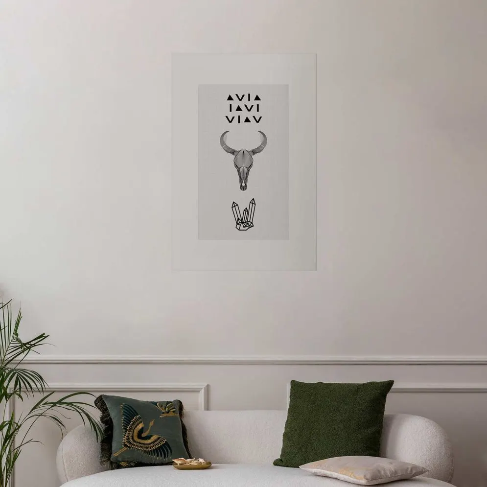 Plakat Zwierzęca czaszka 60x90 cm bez ramy z marginesem | MIRAT.