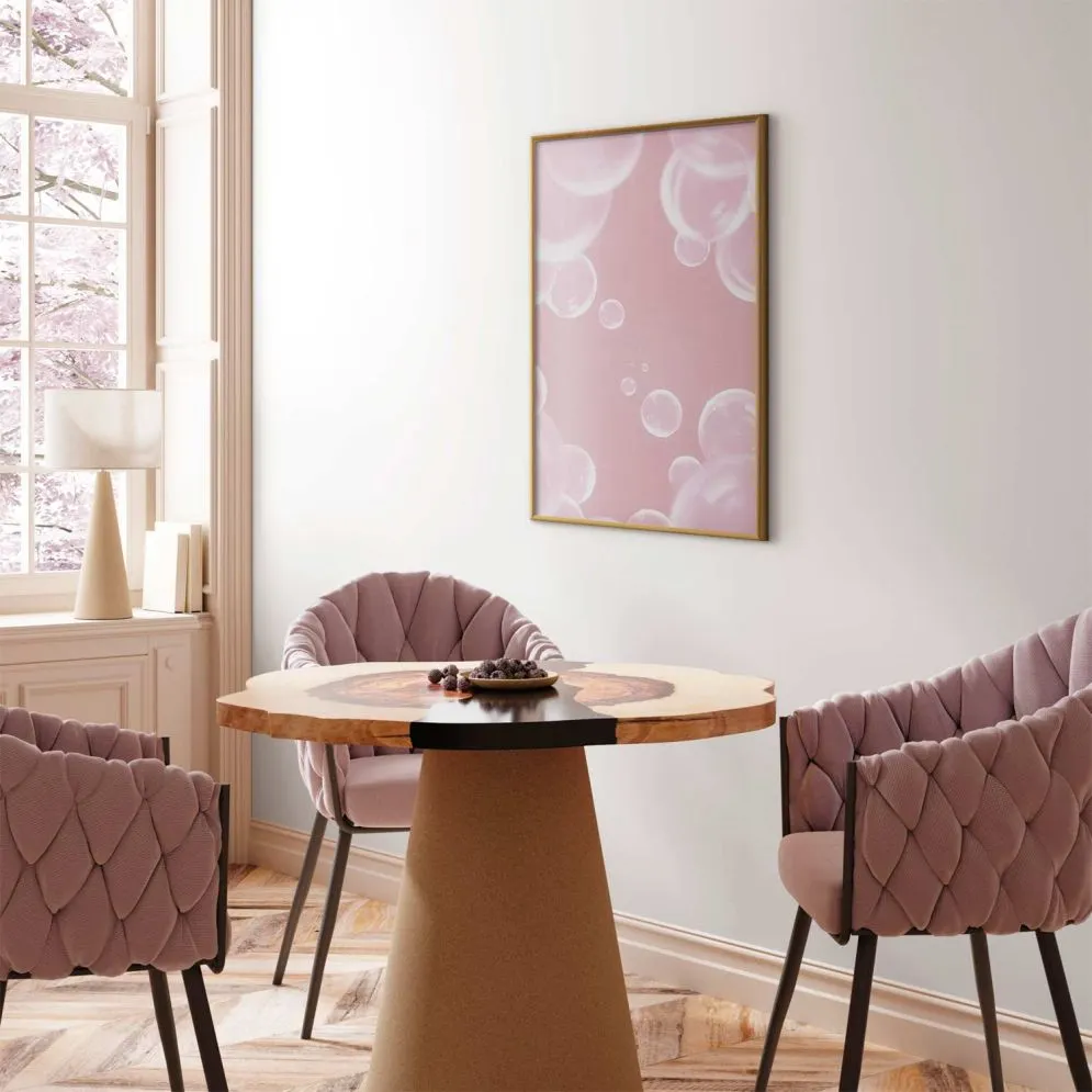 Plakat Subtelny powiew 40x60 cm z ramą złotą bez marginesu | MIRAT.