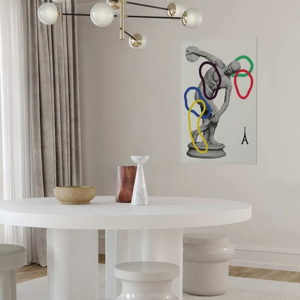 Plakat Rzut dyskiem 60x90 cm bez ramy bez marginesu | MIRAT.