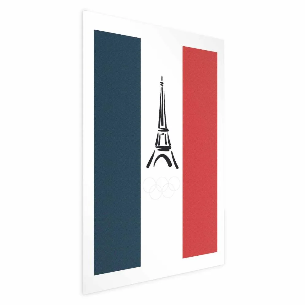 Plakat Symbole Francji 21x30 cm bez ramy z marginesem | MIRAT.