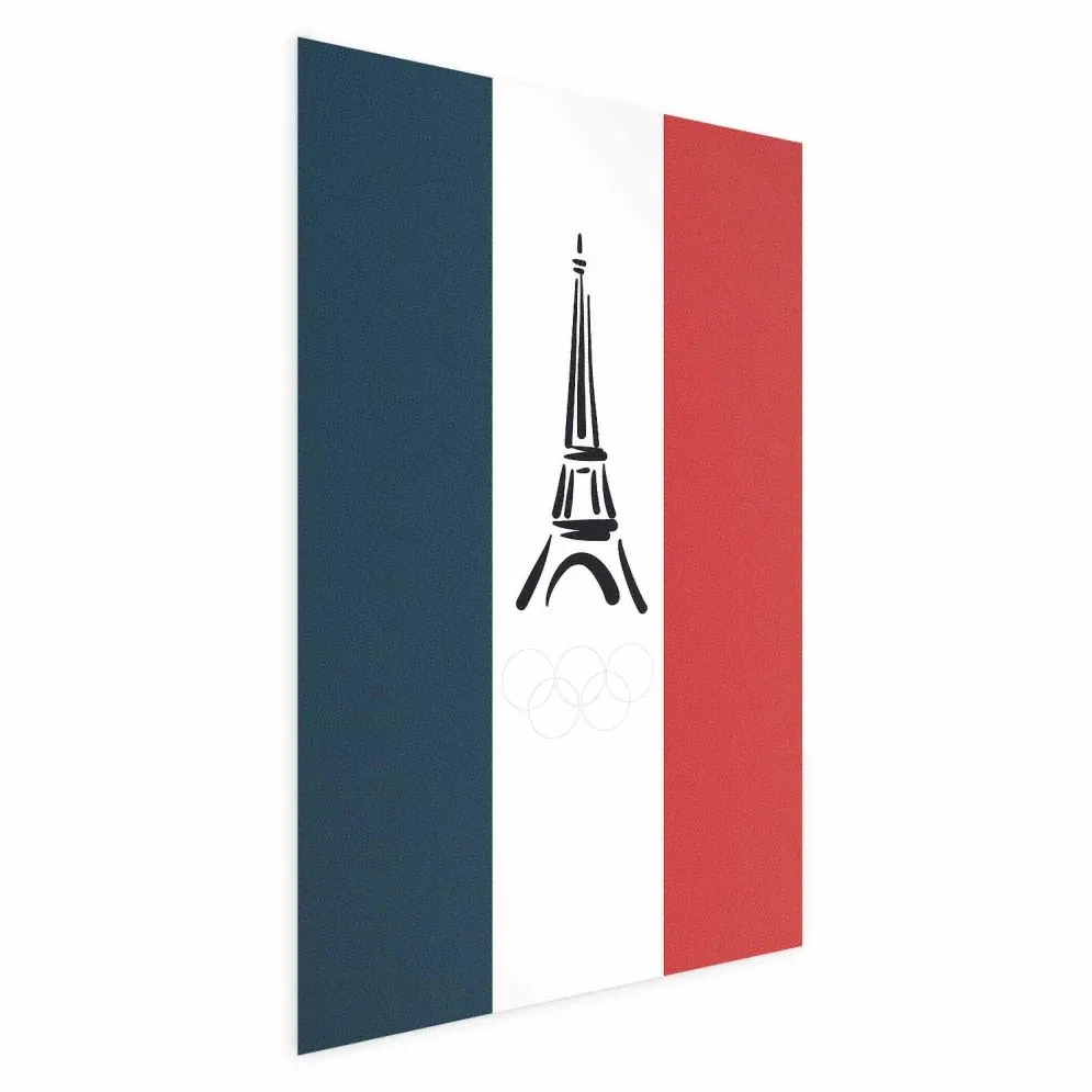 Plakat Symbole Francji 40x60 cm bez ramy bez marginesu | MIRAT.