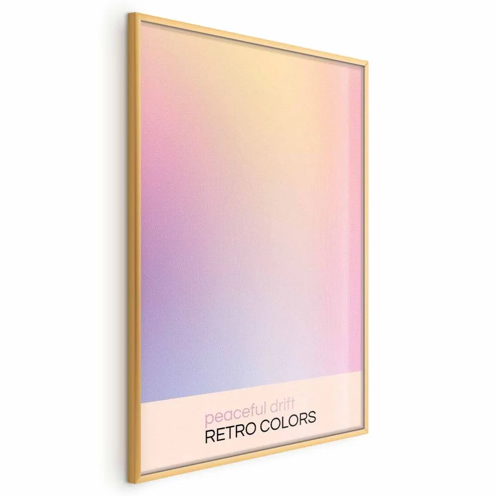 Plakat Peaceful Drift 60x90 cm z ramą złotą bez marginesu | MIRAT.