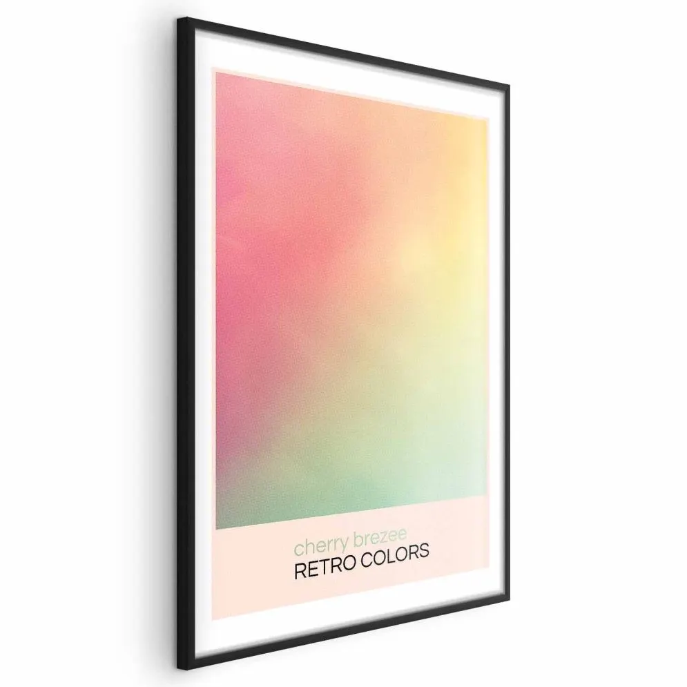 Plakat Cherry Brezee 40x60 cm z ramą czarną z marginesem | MIRAT.
